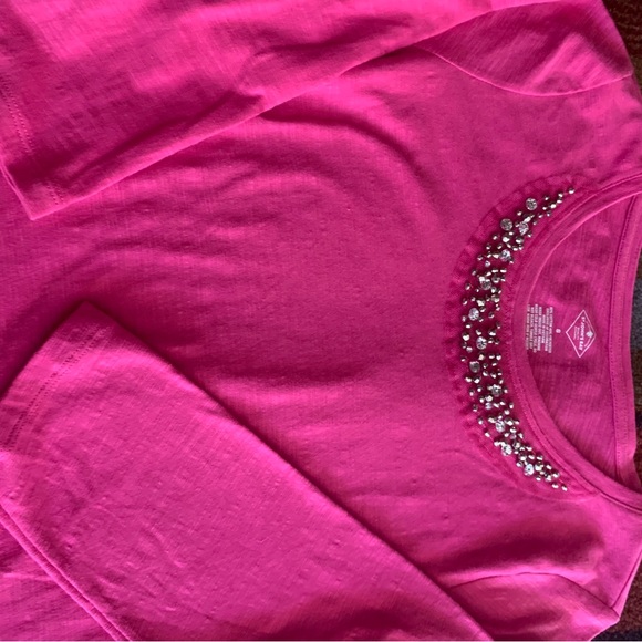 St. John’s Bay Jersey top size small color, pink - Picture 2 of 2